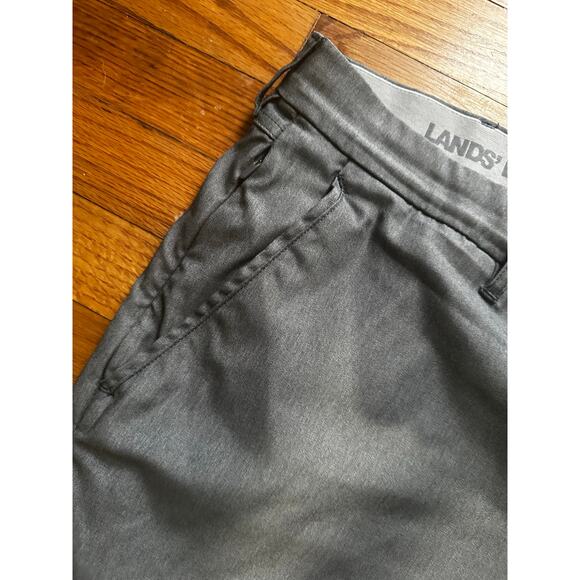 Lands End Grey Traditional Fit Shorts - Picture 3 of 11
